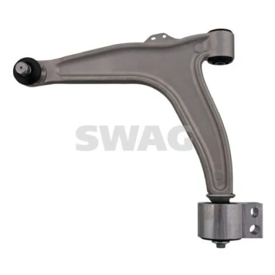 Bilde av SWAG 40 92 3001 Bærebru med holder lager, støtte / styreledd framaksel venstre, nede Casterstag Aluminium SAAB: 9 3 Stasjonsvogn, Sedan