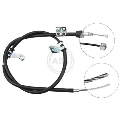 Bilde av A.B.S. K17068 Bremsekabel 1650 Trommelbrems for høyreratt
