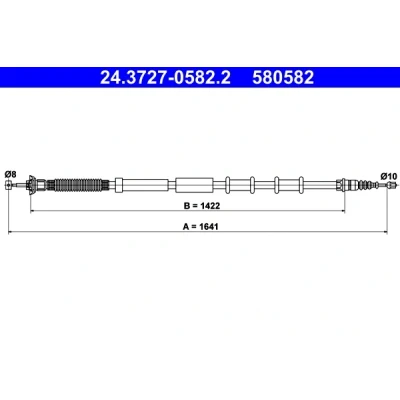 Bilde av ATE 24.3727 0582.2 Bremsekabel 1641