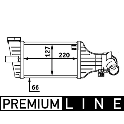 Bilde av MAHLE ORIGINAL CI 71 000P Ladeluftkjøler