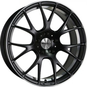 Bilde av Monaco Mirabeau Matt Black Polished 8x18 5/112 ET45 B73.1