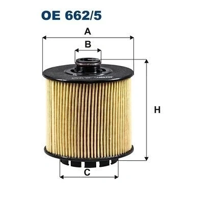 Bilde av FILTRON OE 662/5 Oljefilter Filterinnsats VOLVO: XC40