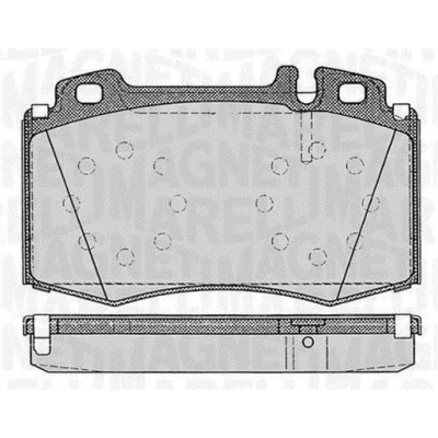Bilde av MAGNETI MARELLI 363916060320 Bremseklosser klargjort for slitasjeindikator MERCEDES BENZ: E Klasse T modell, Sedan, ML