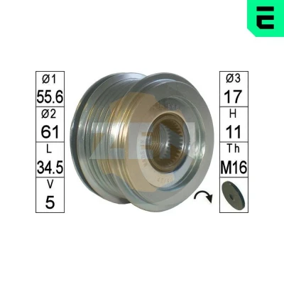 Bilde av ERA ZN5668 Frihjul Dynamo VOLVO: V50, C30, S40 II, FORD: KUGA 1