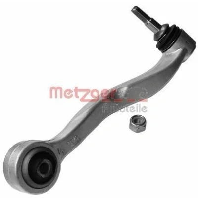 Bilde av METZGER 58019801 Bærebru KIT + med støtte / styreledd, gummifeste framaksel venstre, nede, bak Casterstag Aluminium BMW: 5 Touring, Sedan