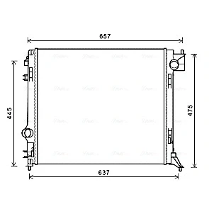 Bilde av Radiator AVA QUALITY COOLING DN2424