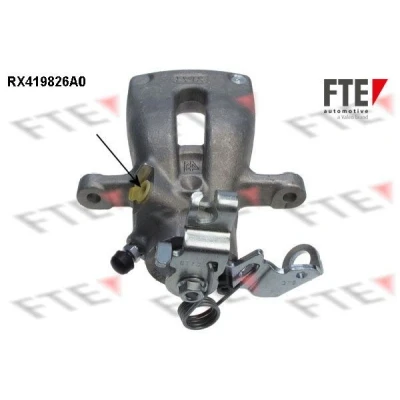 Bilde av FTE 9290891 Bremsecaliper grå Aluminium høyre bakaksel uten holder OPEL: Zafira B