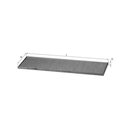 Bilde av MAHLE ORIGINAL LA 355 Kupéfilter Partikkelfilter 455,0 150 12,0