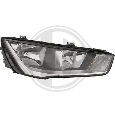 Bilde av DIEDERICHS 1080180 Frontlykter høyre H7, H15 med motor for høydejustering hovedlys AUDI: A1 Hatchback
