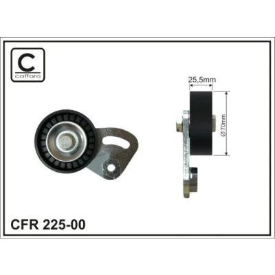 Bilde av Strammerull, kilerem med ribber, bmw 3 [e36], compact touring 5 [e39], 7 [e38], 6455 2 245 584