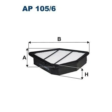Bilde av FILTRON AP 105/6 Luftfilter 48 220,5 249,5 Filterinnsats HONDA: CR V 4