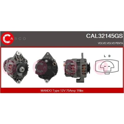 Bilde av CASCO CAL15172AS Dynamo 12V 80A FIAT: Ducato II Flatvogn lastebil/Chassis, Van, PEUGEOT: 306 Hatchback