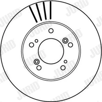 Bilde av JURID 562143JC Bremseskiver 282 23 5 ventilert belagt med skruer HONDA: Legend 3 Limousine, CR V 1, Prelude