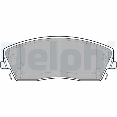 Bilde av DELPHI LP2034 Bremseklosser med akustisk slitasjevarsel antihyle blikk uten tilbehør CHRYSLER: 300C Sedan