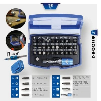 Bilde av KS TOOLS BT053032 Skrutrekker bitssett 32