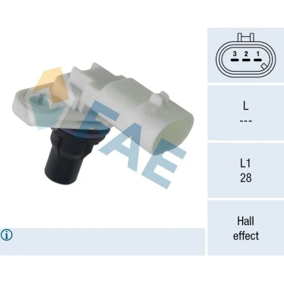 Bilde av Sensor, kamakselposisjon, fiat bravo ii, doblo buss, cargo, linea, punto evo, scudo flak/chassi, 5010505317, 55206561,