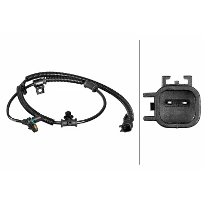 Bilde av HELLA 6PU 358 218 631 ABS Sensor med klammer Hall prinsipp 2 polet 970mm