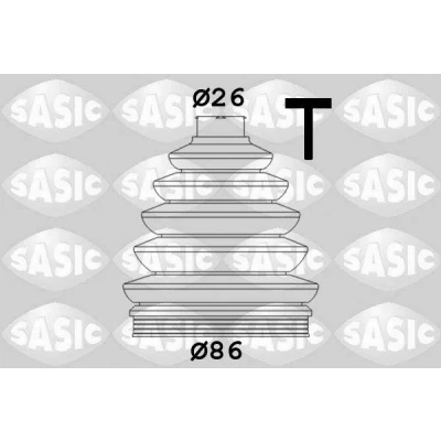 Bilde av SASIC 1906054 Drivakselmansjett hjulside Termoplast VOLKSWAGEN: Polo IV Hatchback, V SKODA: Roomster, Fabia 2, 1 Combi