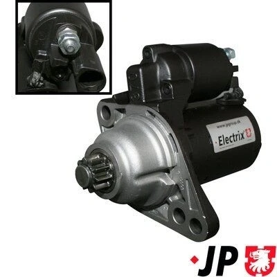 Bilde av JP GROUP 1190306100 Starter 12 0,9 10 VOLKSWAGEN: Touran I, Passat B6 Variant, Caddy 3, SKODA: Octavia 2 Combi, AUDI: A3 Sportback
