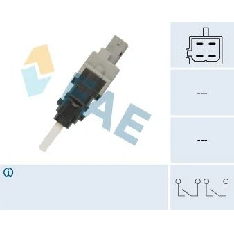 Bilde av Bremselysbryter, citroën,fiat,lancia,peugeot, 2042400517, 2042404917, 4534.43, 60668847, 80292 S5A 003, S5D A01, S6D G01, 80