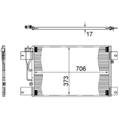 Bilde av MAHLE ORIGINAL AC 533 000S Kondensator uten tørker 12 8,6 720
