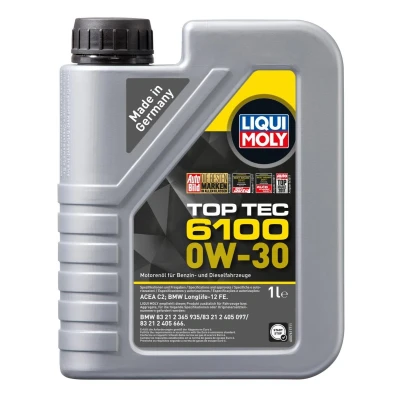 Bilde av Liqui Moly Top Tec 6100 0W 30 1l Motorolje 20777 BMW: 5 Touring, Sedan, X3, TOYOTA: Avensis III Stasjonsvogn, RAV4 SUV, Auris Hatchback