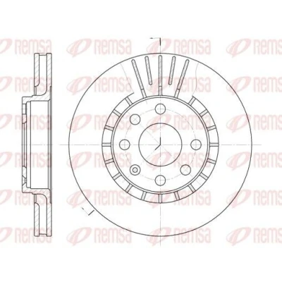 Bilde av REMSA 6178.10 Bremseskiver framaksel 256, 256 24 6 ventilert OPEL: Calibra A, Vectra A Sedan, Corsa C Hatchback, DAEWOO: Lanos Sedan