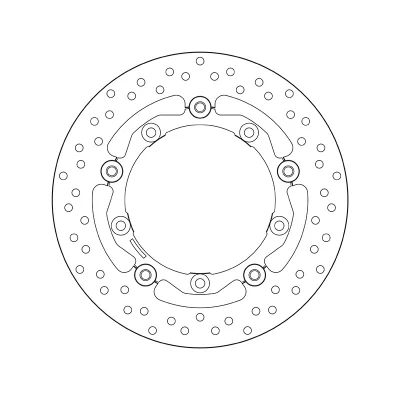 Bilde av BREMBO bremseskive 267mm 5, 4mm 5 hullet, todelt 78B40817 Bremseskiver, Skivebremser