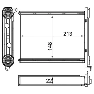 Bilde av MAHLE ORIGINAL AH 259 000S Varmeveksler