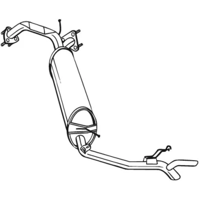 Bilde av sluttlyddemper, honda civic hatchback viii, 18307SMJE02, 18307SMJE03