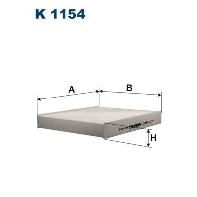 Bilde av FILTRON K 1154 Kupéfilter Partikkelfilter 245 208 34 FORD: MONDEO 4 Turnier, S Max Mk1, Galaxy Mk2 MPV