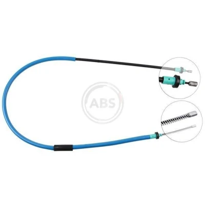 Bilde av A.B.S. K19717 Bremsekabel 1451 Trommelbrems for høyre/venstre ratt RENAULT: CLIO 3
