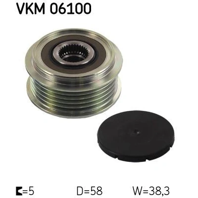 Bilde av SKF VKM 06100 Frihjul Dynamo 38,3 TOYOTA: Avensis II Station Wagon
