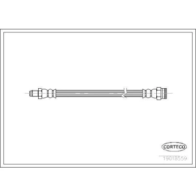 Bilde av CORTECO 19018559 Bremseslange framaksel 185 FIAT: BRAVO 2