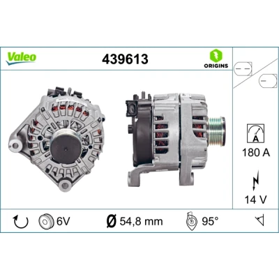 Bilde av VALEO 439613 Dynamo 14V 180A BMW: 5 Sedan, X3, 3 Touring