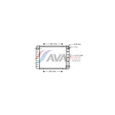 Bilde av PRASCO VO2028 Radiator Aluminium 452 418 32 Kjøleribber loddet VOLVO: 940 II Stasjonsvogn, I 740 Sedan