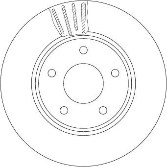 Bilde av TRW Bremseskive NISSAN: Leaf II, I, NV200 / Evalia Minibuss 28mm 5 114,3mm ventilert spraylakkert DF6754 402063NA0A,402063NL0A,402063NL0B