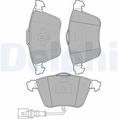 Bilde av Bremseklosser sett, Framaksel, audi,seat,skoda,vw, 1K0 698 151B, 1K0698151B