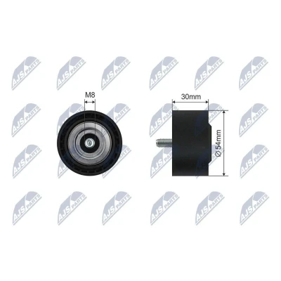 Bilde av Strammerull, kilerem med ribber, chrysler,jeep,mercedes benz, 0 5175 589AA, 589AB, 6 8018 072AA, A 137 202 01 19, 642 200 09 70