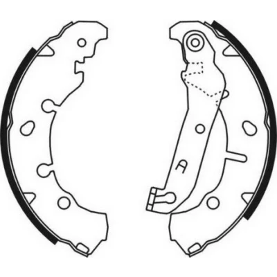 Bilde av KRAFT 6022225 Bremsesko bakaksel 203,0 37,0 med vippearm FORD: FIESTA 5, 4, MAZDA: 2 Hatchback