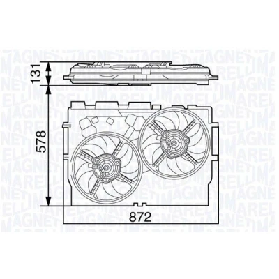 Bilde av MAGNETI MARELLI 069422583010 Kjølevifte 388 12 174 240 FIAT: Ducato III Flatvogn lastebil / Chassis