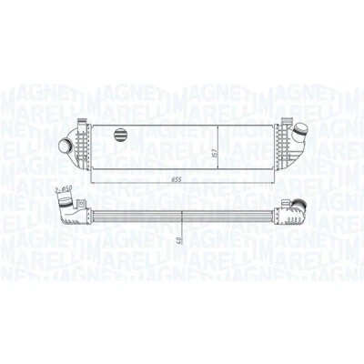 Bilde av MAGNETI MARELLI 351319204370 Ladeluftkjøler VOLVO: V50, S40 II