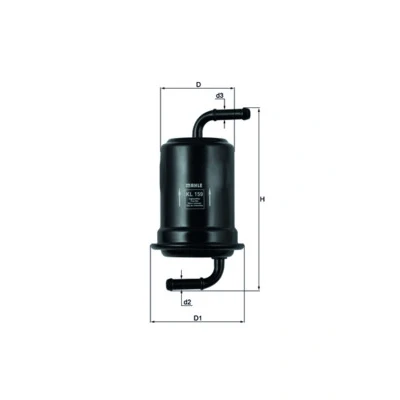 Bilde av MAHLE ORIGINAL KL 159 Drivstoffilter ledningsfilter 8 8,0 MAZDA: 626 V Stasjonsvogn, Hatchback, Sedan