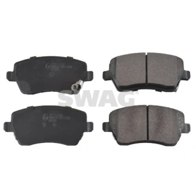 Bilde av SWAG 60 11 6199 Bremseklosser framaksel med akustisk slitasjevarsel SUZUKI: SWIFT 3, NISSAN: MICRA 4, Note II Hatchback, 5, OPEL: Agila B