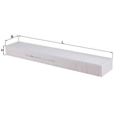 Bilde av MAHLE ORIGINAL LA 582 Kupéfilter Partikkelfilter 498,0 90 45,0 MERCEDES BENZ: SL Cabrio