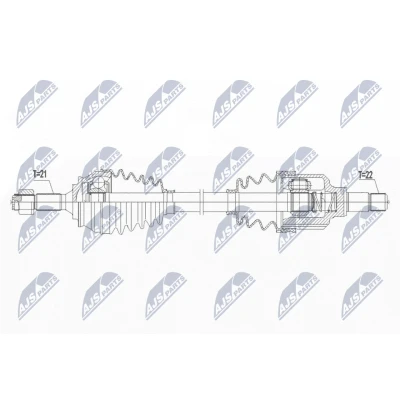 Bilde av Drivaksel peugeot 2008 I (cu_), Framaksel venstre, i, 1609763880, 9677209780