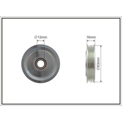 Bilde av Løpehjul, kilerem, toyota prius liftback, 1663021020, 16630 21020