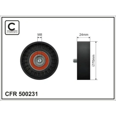 Bilde av Strammerull, kilerem med ribber, chrysler,dodge,jeep,mitsubishi, 1345A013