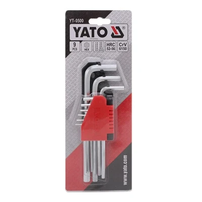 Bilde av YATO YT 0500 Vinkelskrutrekkersett Krom vanadium stål 9