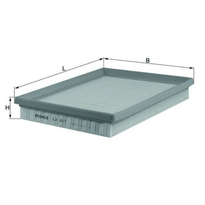 Bilde av MAHLE ORIGINAL LX 887 Luftfilter 37,1 196 247,0 Filterinnsats FIAT: Strada Pick up